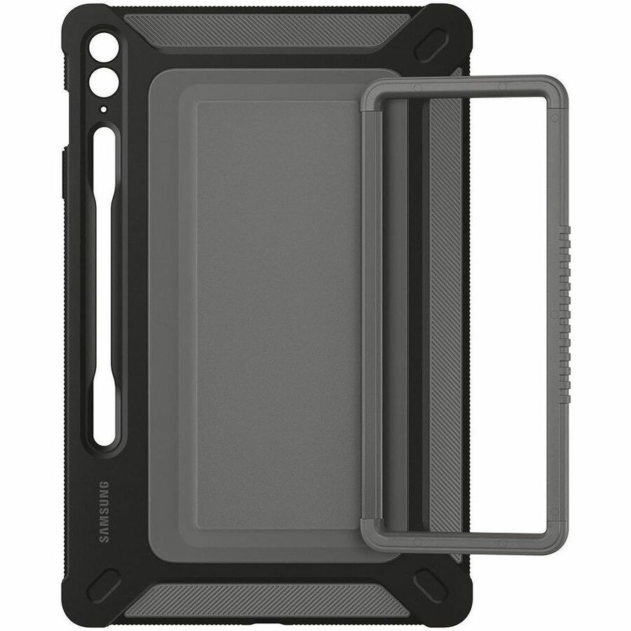 Samsung Rugged Carrying Case Samsung Galaxy Tab S9 FE+ Tablet, Stylus - Black — EF-RX610CBEGUJ