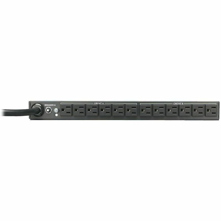 Eaton Tripp Lite Series 2.9kW Single-Phase 120V Basic PDU, 24 NEMA 5-15R Outlets, NEMA L5-30P Input, 15 ft. (4.57 m) Cord, 1U Rack-Mount — PDU2430