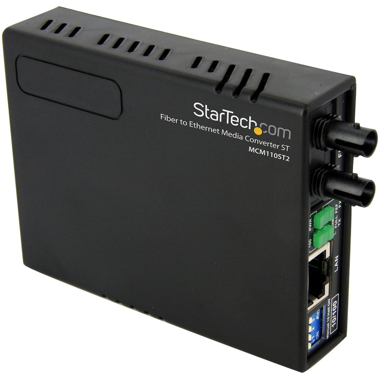 StarTech.com 10/100 Multi Mode Fiber Copper Fast Ethernet Media Converter ST 2 km — MCM110ST2