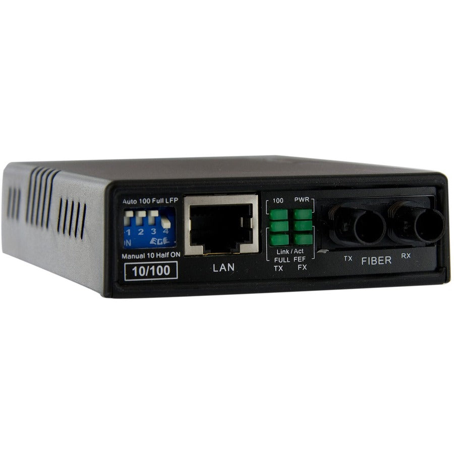 StarTech.com 10/100 Multi Mode Fiber Copper Fast Ethernet Media Converter ST 2 km — MCM110ST2