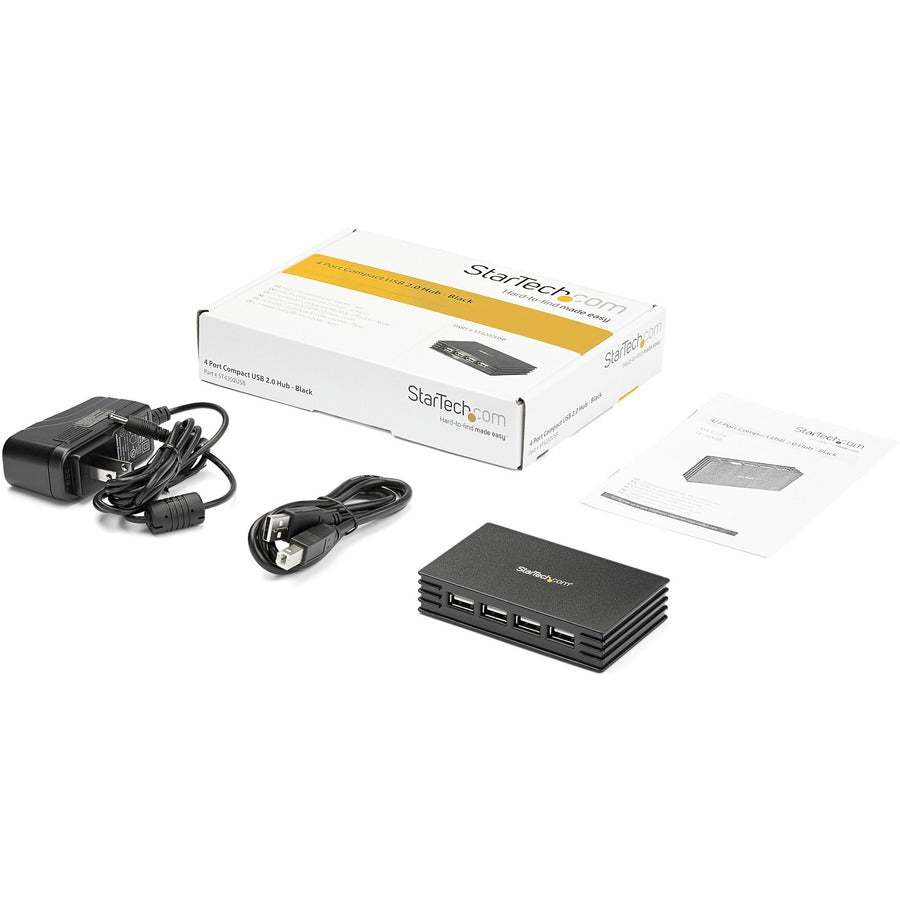 StarTech.com 4 Port USB 2.0 Hub - Hub - 4 ports - Hi-Speed USB — ST4202USB