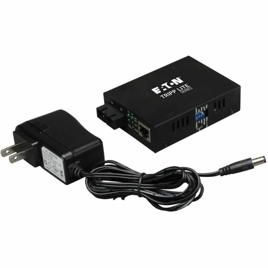 Eaton Tripp Lite Series Gigabit Multimode Fiber to Ethernet Media Converter, 10/100BaseT to 100BaseFX-SC, 2km, 1310nm — N784-001-SC