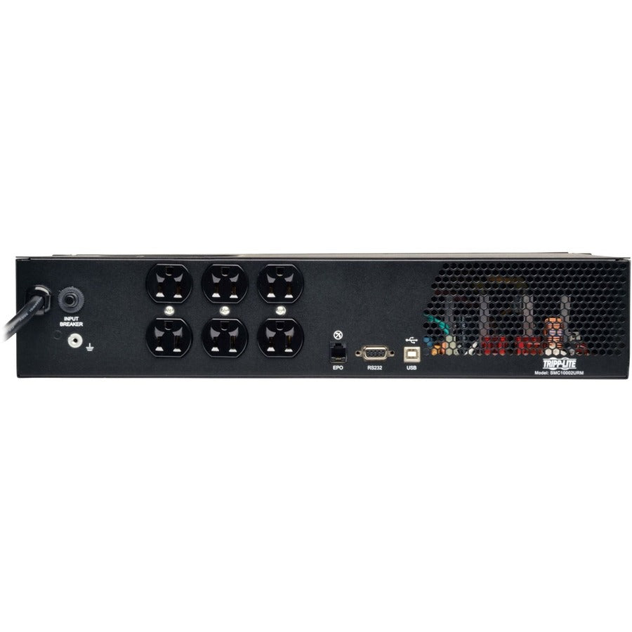 Eaton Tripp Lite Series SmartPro 120V 1kVA 700W Line-Interactive Sine Wave UPS, 2U Rack/Tower, LCD, USB, DB9, 6 Outlets — SMC10002URM