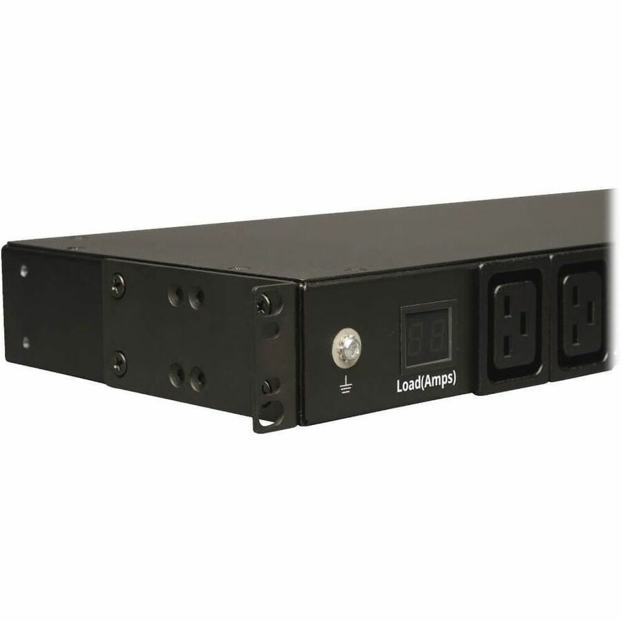 Eaton Tripp Lite Series 3.7kW Single-Phase Local Metered PDU, 208/230V (8 C13 & 2 C19), C20 / L6-20P Adapter, 12 ft. (3.66 m) Cord, 1U Rack-Mount, TAA — PDUMH20HV
