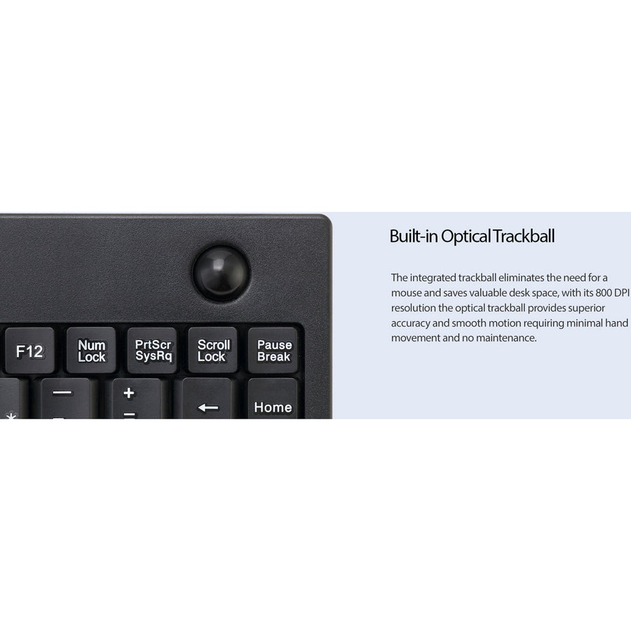 Adesso AKB-310UB Mini Trackball Keyboard — AKB-310UB