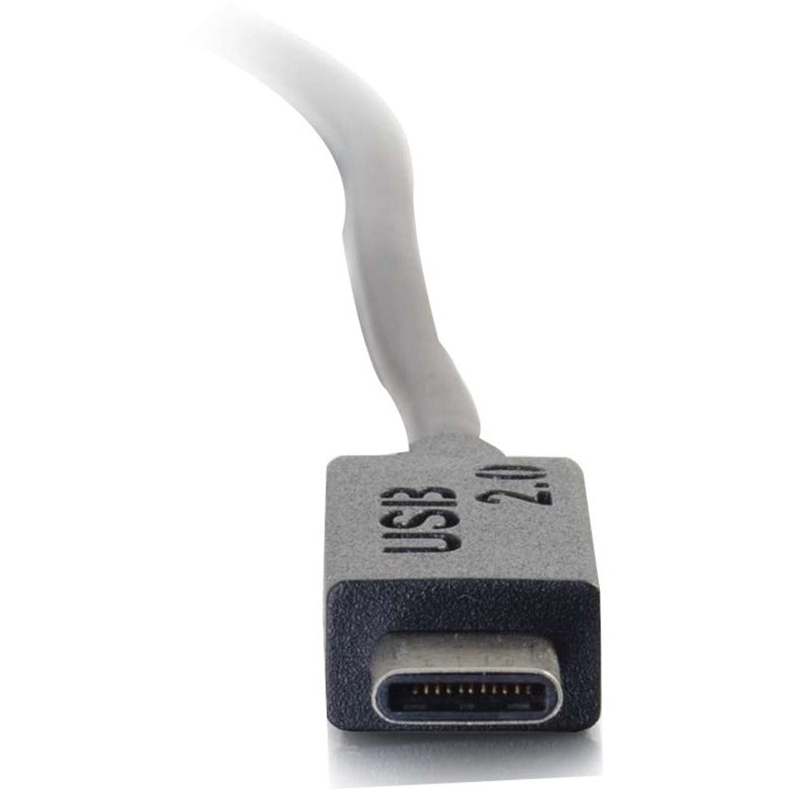C2G 3ft (0.9m) USB 2.0 USB-C to USB-A Cable M/M - Black — 28870