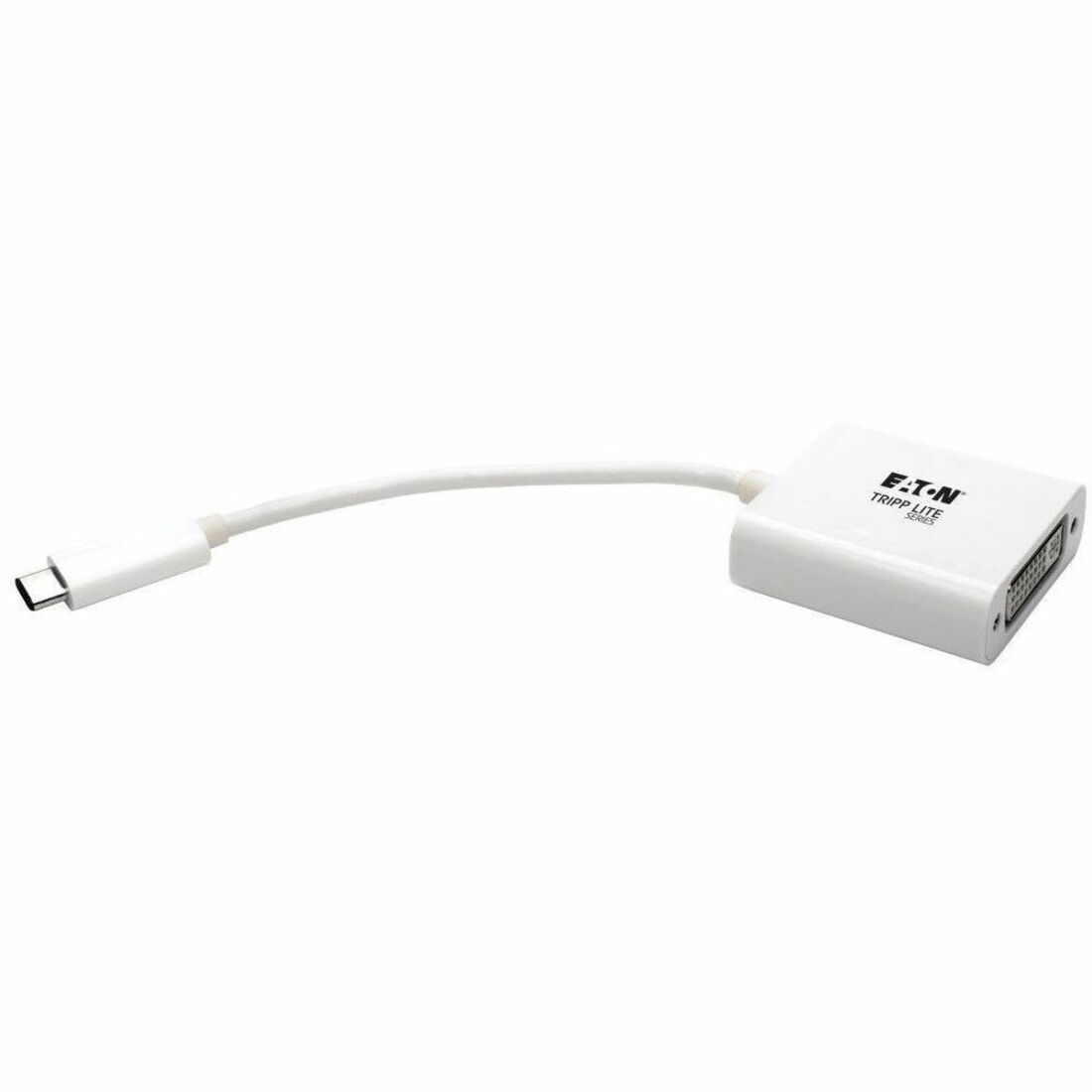 Eaton Tripp Lite Series USB-C to DVI Adapter with Alternate Mode - DP 1.2, White — U444-06N-DVI-AM