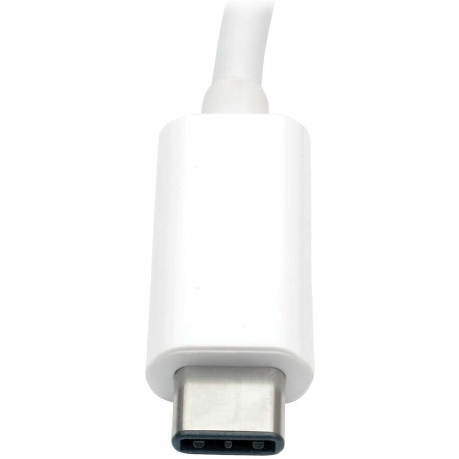 Eaton Tripp Lite Series USB-C to DVI Adapter with USB 3.x (5Gbps) Hub Port and PD Charging, White — U444-06N-DU-C