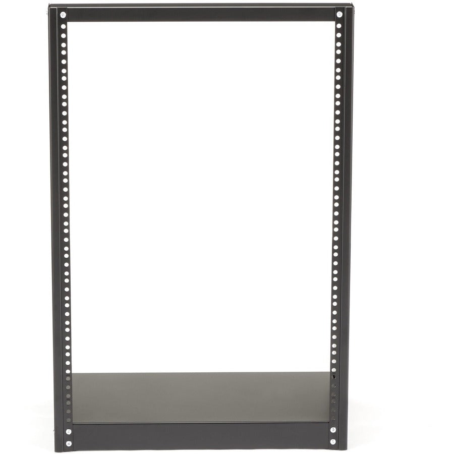 StarTech.com 2-Post 16U Heavy-Duty Desktop Server Rack, Small Open Frame 19in Network Rack for Home/Office IT Equipment, TAA Compliant — 2POSTRACK16