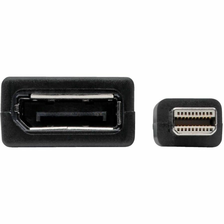 Eaton Tripp Lite Series Keyspan Mini DisplayPort to DisplayPort Adapter, 4K 60 Hz, Black (M/F), 6-in. (15.24 cm) — P139-06N-DP4K6B