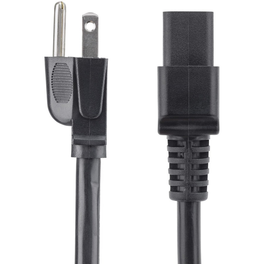 StarTech.com 3ft (1m) Heavy Duty Power Cord, NEMA 5-15P to C19, 15A 125V, 14AWG, Computer Power Cord, Heavy Gauge Power Cable — PXT515C19143