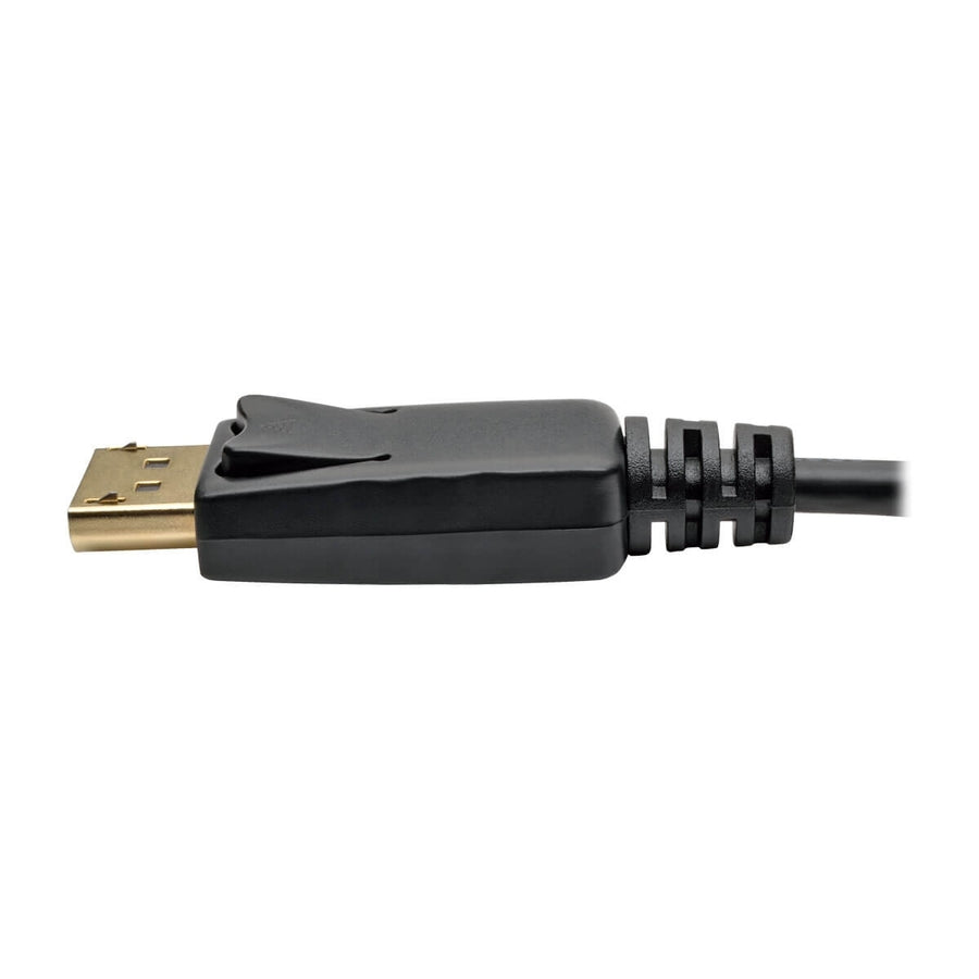 Eaton Tripp Lite Series Mini DisplayPort to DisplayPort Adapter Cable, 4K 60 Hz (M/M), DP Latching Connector, Black, 6 ft. (1.8 m) — P583-006-BK