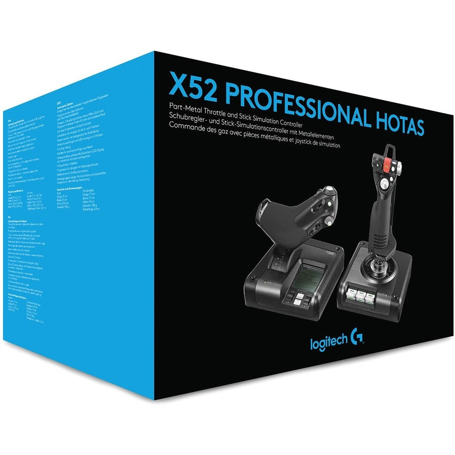 Saitek X52 Professional H.O.T.A.S. Part-Metal Throttle and Stick Simulation Controller — 945-000022