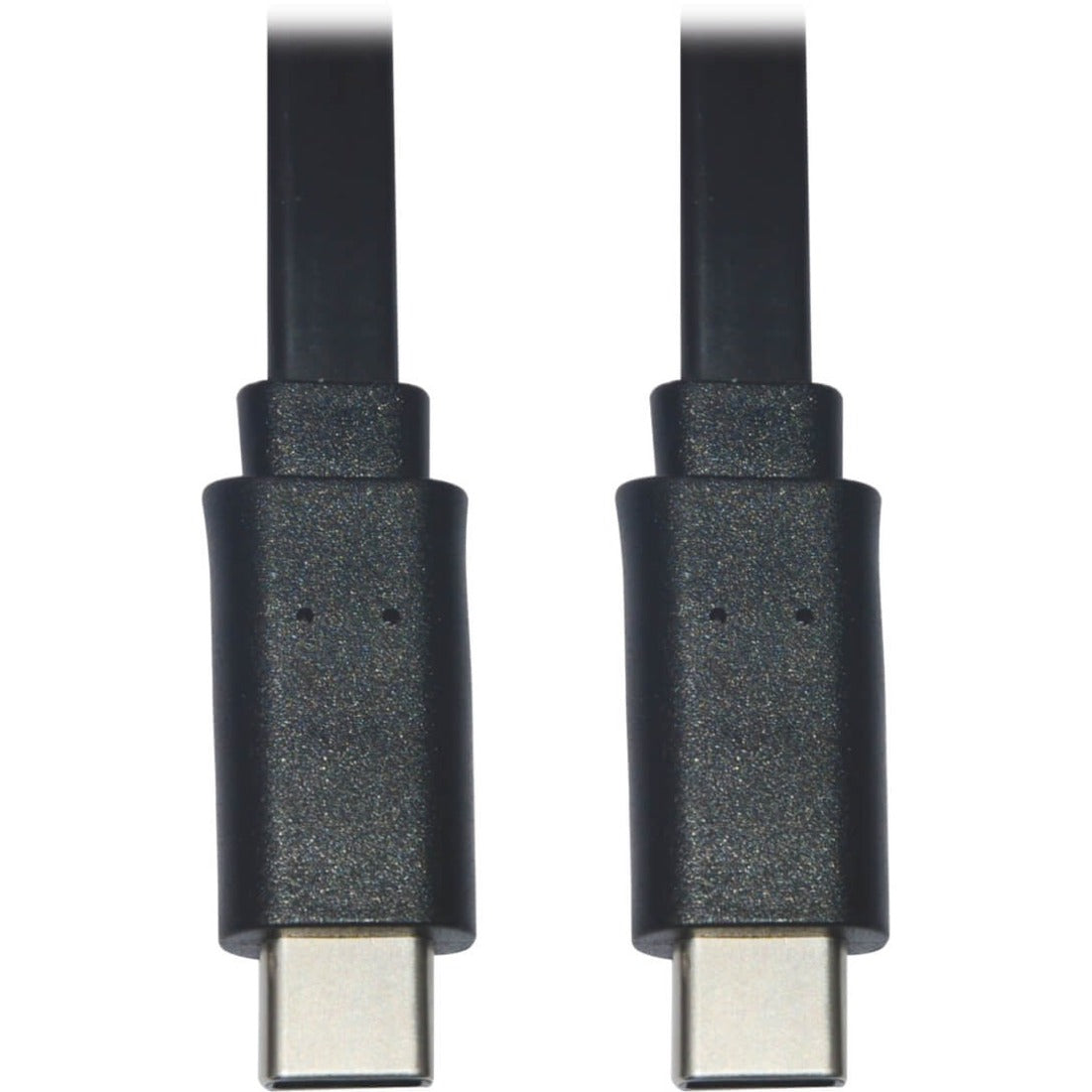 Eaton Tripp Lite Series USB-C Flat Cable (M/M), USB 2.0, Black, 3 ft. (0.91 m) — U040-003-C-FL