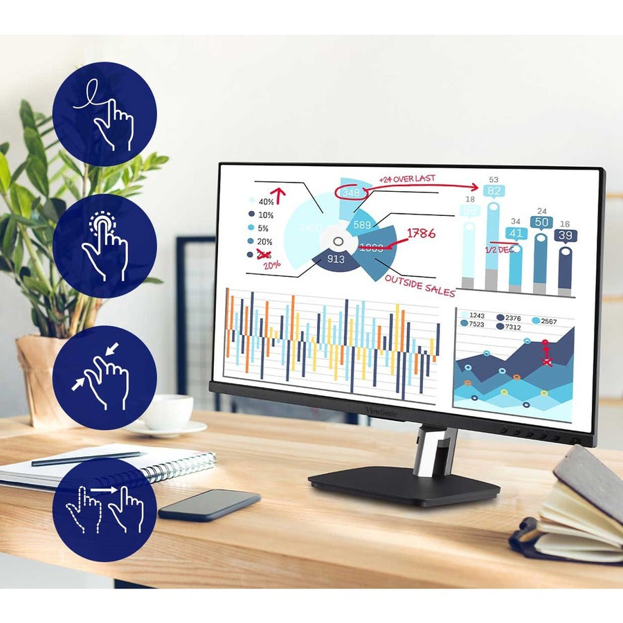 ViewSonic ViewBoard ID2455 23.8" LCD Touchscreen Monitor - 16:9 - 6 ms GTG (OD) — ID2455