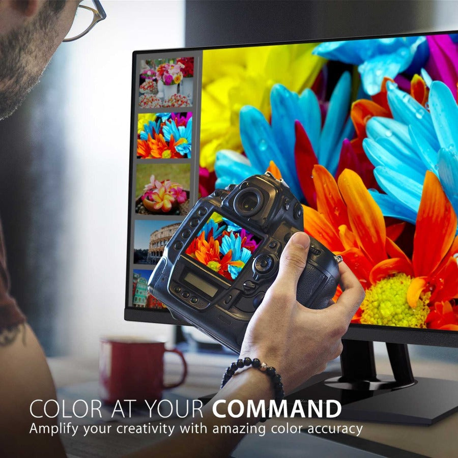 ViewSonic VP2756-4K 27 Inch 4K UHD IPS Ergonomic Monitor with Ultra-Thin Bezels, Color Accuracy, Pantone Validated, 60W USB C — VP2756-4K