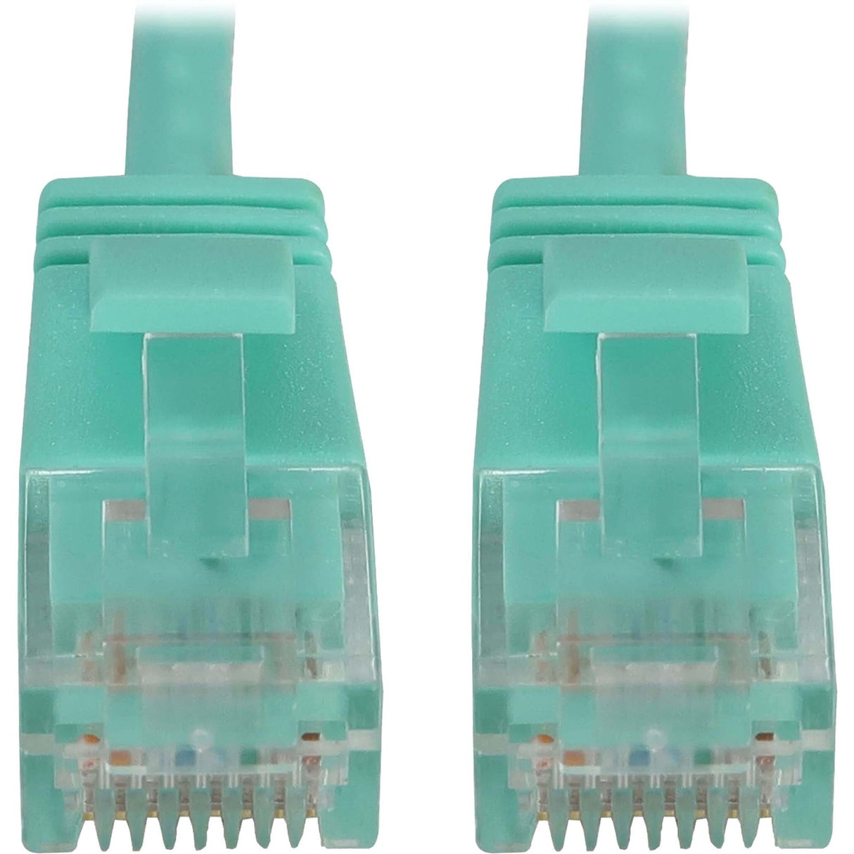 Eaton Tripp Lite Series Cat6a 10G Snagless Molded Slim UTP Ethernet Cable (RJ45 M/M), PoE, Aqua, 5 ft. (1.5 m) — N261-S05-AQ