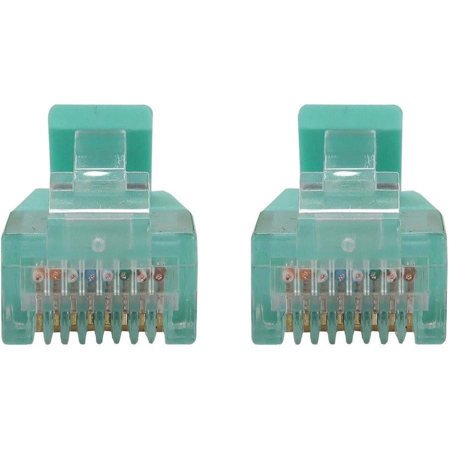 Eaton Tripp Lite Series Cat6a 10G Snagless Molded Slim UTP Ethernet Cable (RJ45 M/M), PoE, Aqua, 5 ft. (1.5 m) — N261-S05-AQ