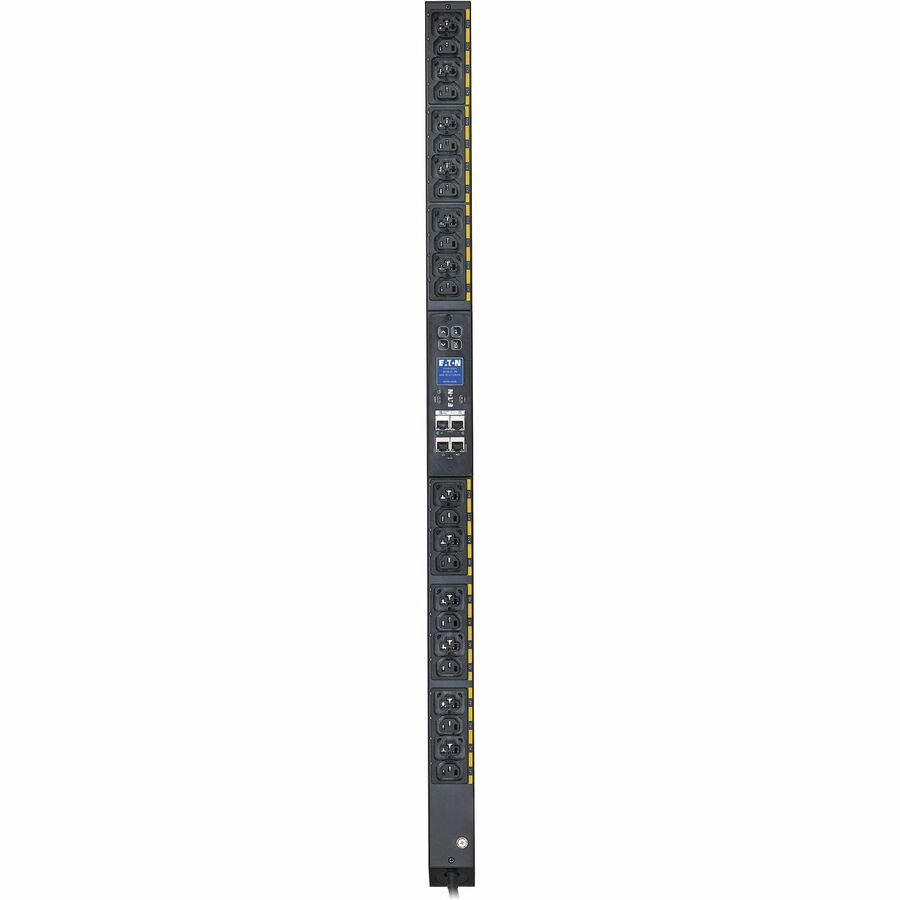Eaton Single-Phase Metered Input Rack PDU G4, 100-240V, 24 Outlets, 16A, 3.8kW, C20/L6-20 Input, 10 ft. Cord, 0U Vertical — EVMIL620A