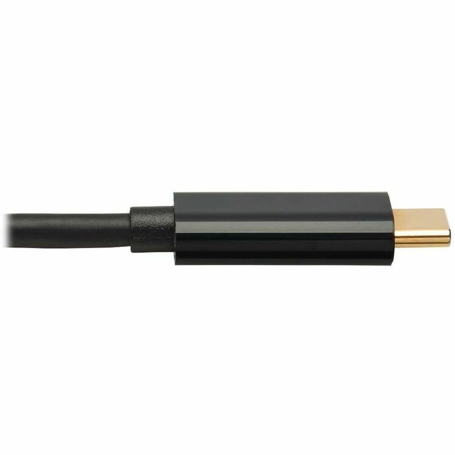 Eaton Tripp Lite Series USB-C to HDMI Active Adapter Cable (M/M), 4K 60 Hz, 4:4:4, HDCP 2.2, Mid-Cable Adapter, Black, 6 ft. (1.8 m) — U444-006-H4K6BM