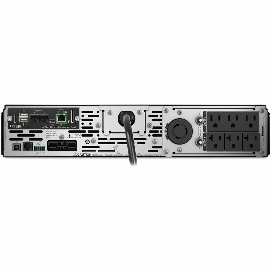 APC Smart-UPS X, Line Interactive, 3kVA, Rack/tower convertible 2U, 100V-127V, 3x 5-15R+3x 5-20R+1x L5-30R NEMA,NMC, Extended runtime,10ft input cord — SMX3KR2UNCX145