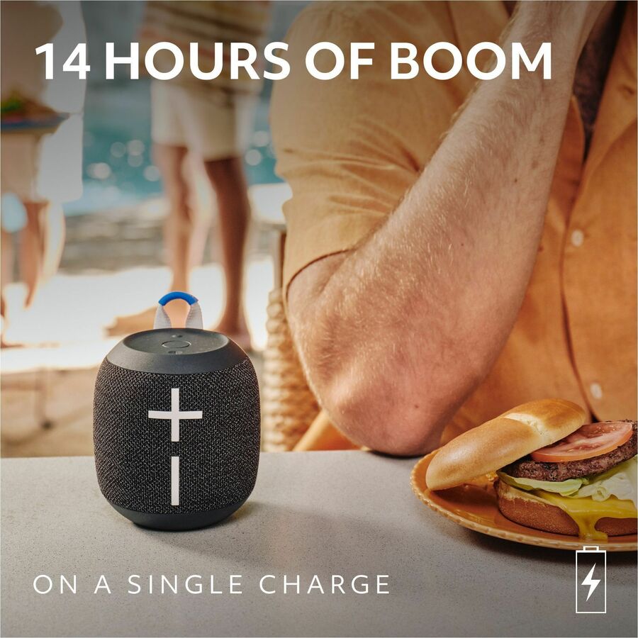Ultimate Ears WONDERBOOM 4 Portable Waterproof Bluetooth Speaker With Big Bass and 360-Degree Sound, Dustproof Floating Speaker With 131ft (40m) Range, Pink — 984-001878