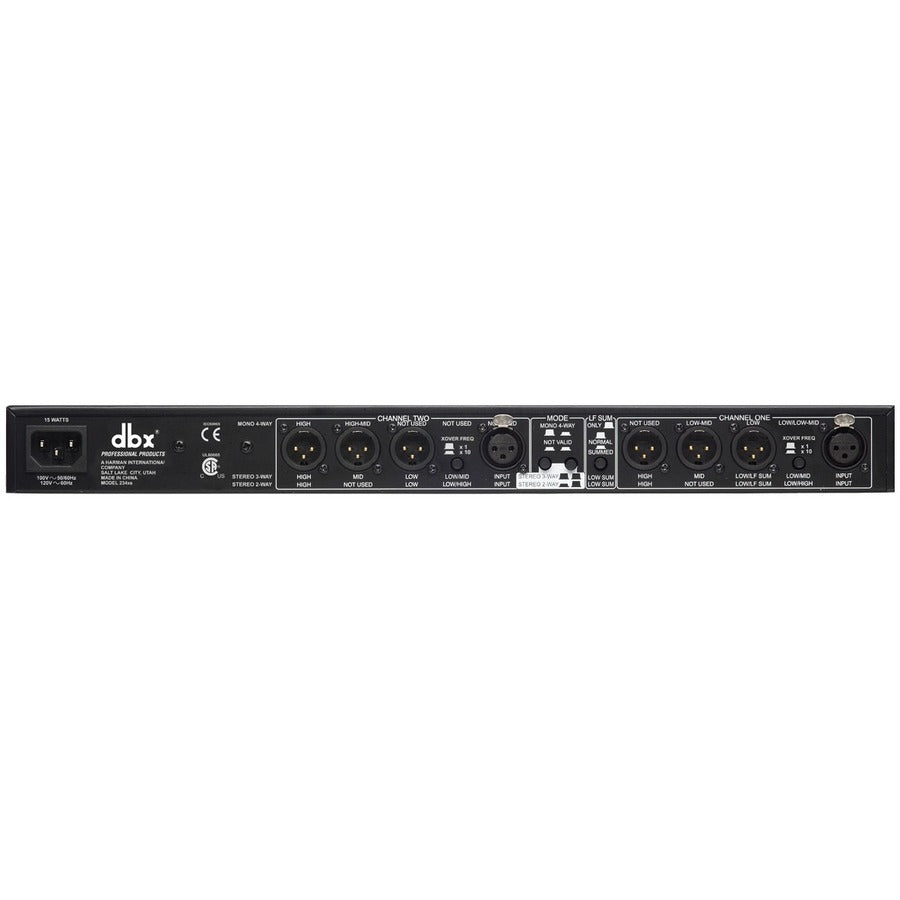 dbx Stereo 2/3 Way, Mono 4-Way Crossover with XLR Connectors — DBX234XSV