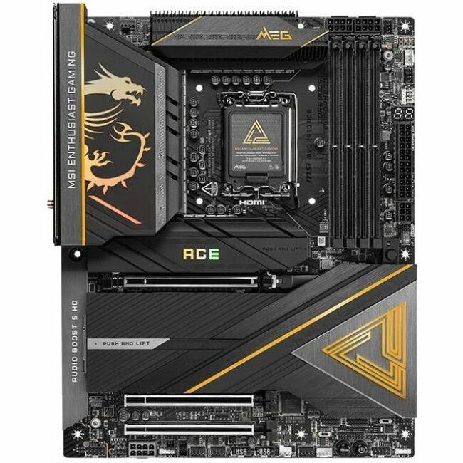 MSI MEG Z890 ACE ATX Motherboard LGA 1851 for Intel Core Ultra series 2 CPU with DDR5 RAM supports — Z890ACE