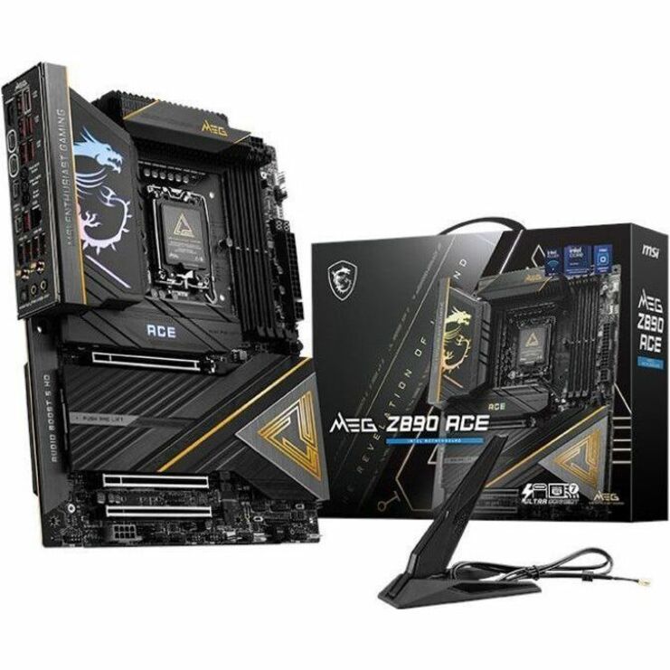 MSI MEG Z890 ACE ATX Motherboard LGA 1851 for Intel Core Ultra series 2 CPU with DDR5 RAM supports — Z890ACE