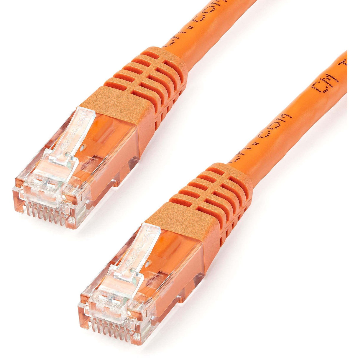 StarTech.com 25ft CAT6 Ethernet Cable - Orange Molded Gigabit - 100W PoE UTP 650MHz - Category 6 Patch Cord UL Certified Wiring/TIA — C6PATCH25OR