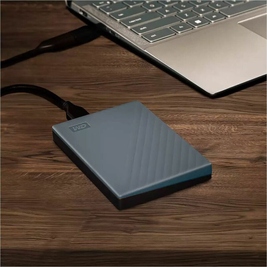 WD My Passport WDBWML0020BGY-WESN 2 TB Portable Hard Drive - External - Silicon Gray — WDBWML0020BGY-WESN