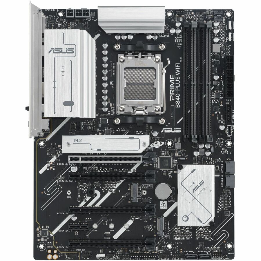 Asus Prime B840-PLUS WIFI Gaming Desktop Motherboard - AMD B840 Chipset - Socket AM5 - ATX — PRIME B840-PLUS WIFI