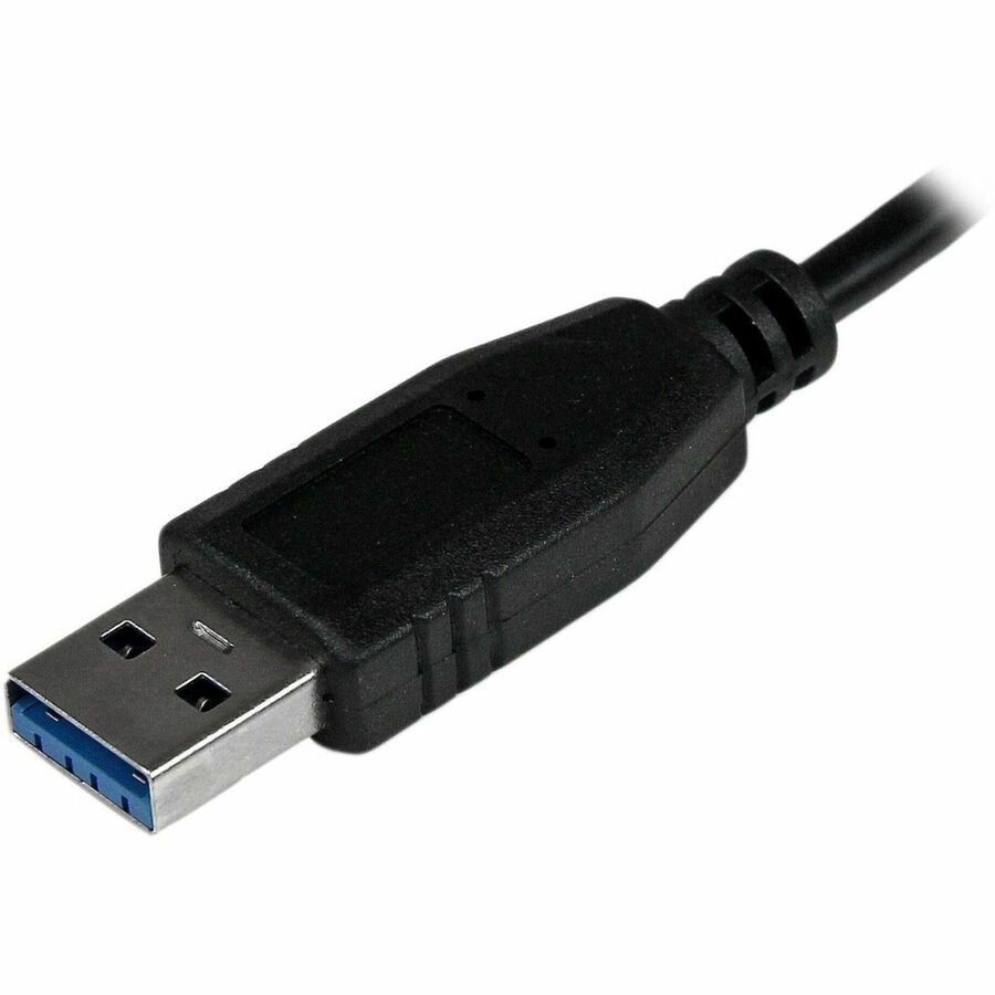 StarTech.com Portable 4 Port SuperSpeed Mini USB 3.0 Hub - 5Gbps - Black — ST4300MINU3B