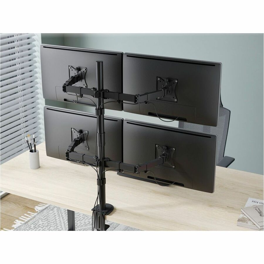 SIIG Articulating Quad Monitor Desk Mount - 13" to 32" — CE-MT0S12-S1