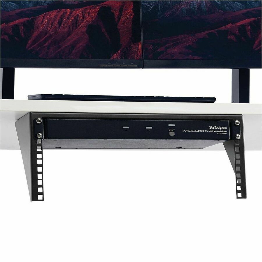 StarTech.com 4U 19in Steel Vertical Wallmount Equipment Rack Bracket — RK419WALLV