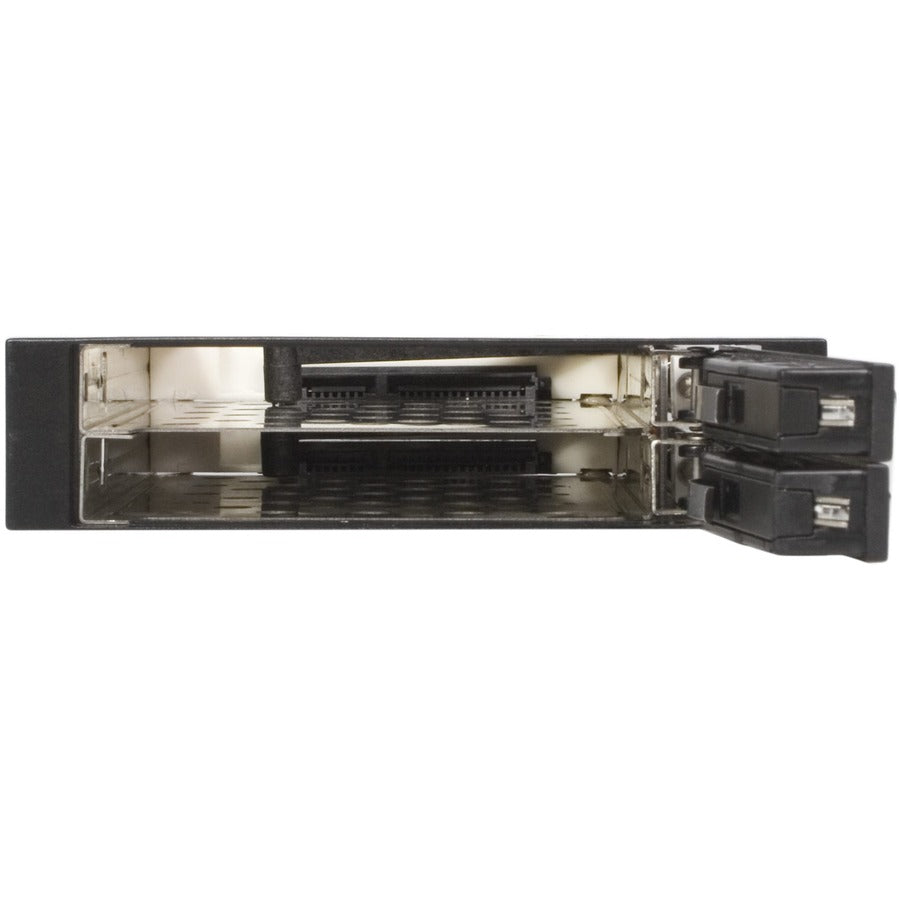 StarTech.com 2 Drive 2.5in Trayless Hot Swap SATA Mobile Rack Backplane - Storage bay adapter - black — HSB220SAT25B