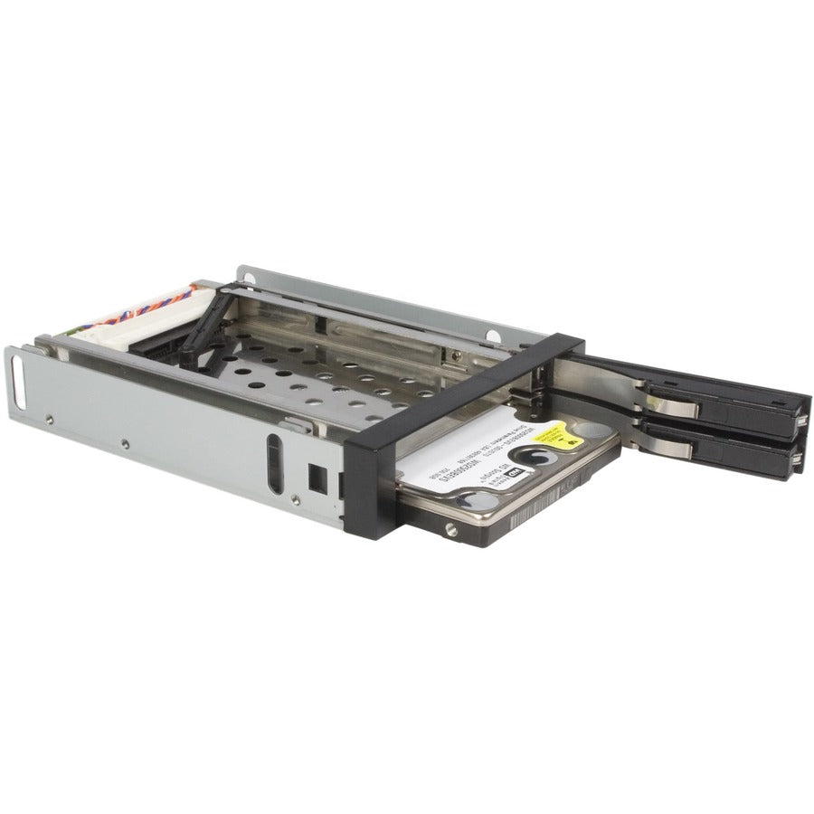 StarTech.com 2 Drive 2.5in Trayless Hot Swap SATA Mobile Rack Backplane - Storage bay adapter - black — HSB220SAT25B