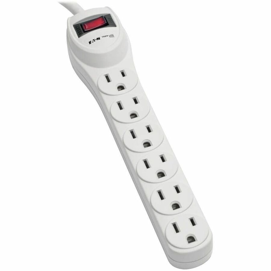 Eaton Tripp Lite Series Protect It! 6-Outlet Home Computer Surge Protector, 2 ft. (0.61 m) Cord, 180 Joules — TLP602