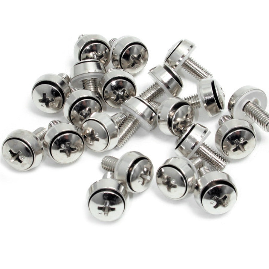 StarTech.com 50 Pkg M6 Mounting Screws for Server Rack Cabinet — CABSCREWSM6