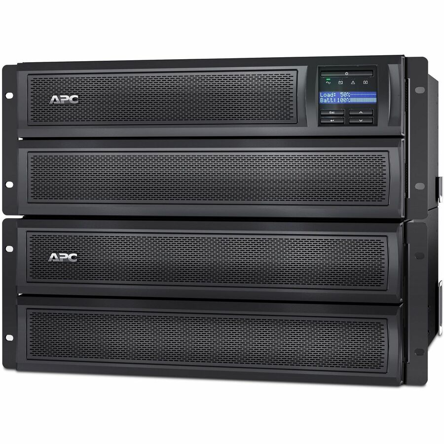 APC Smart-UPS X, Line Interactive, 3kVA, Rack/tower convertible 4U, 100V-127V, 6x 5-15R+3x 5-20R+1x L5-30R NEMA, NMC, Extended runtime,Short depth,TAA — SMX3000LVNCUS