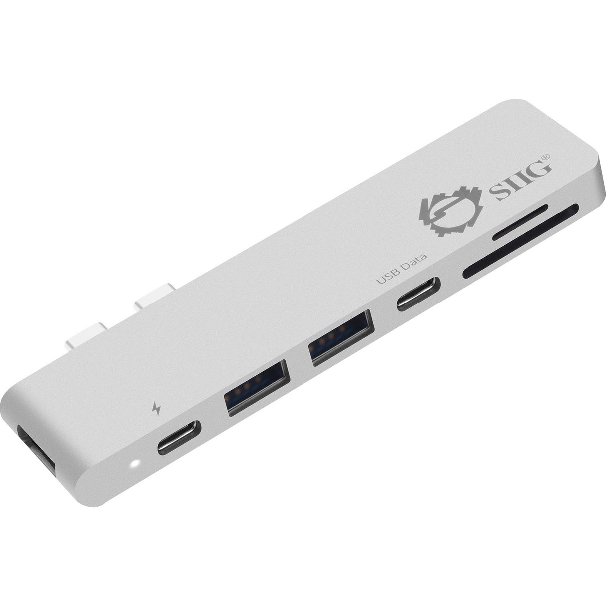 SIIG Thunderbolt 3 USB-C Hub HDMI with Card Reader & PD Adapter - Silver — JU-TB0412-S1