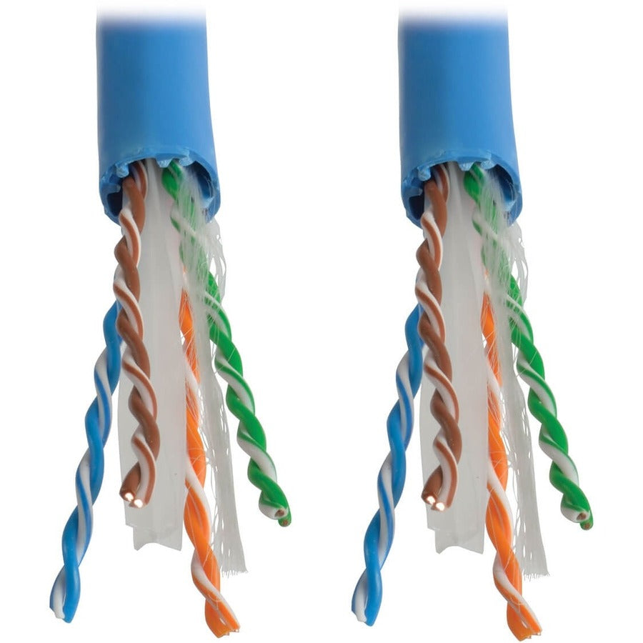 Eaton Tripp Lite Series Cat6a 10G-Certified Solid Core UTP CMR PVC Bulk Ethernet Cable, Blue, 1000 ft. (304.8 m) — N223-01K-BL