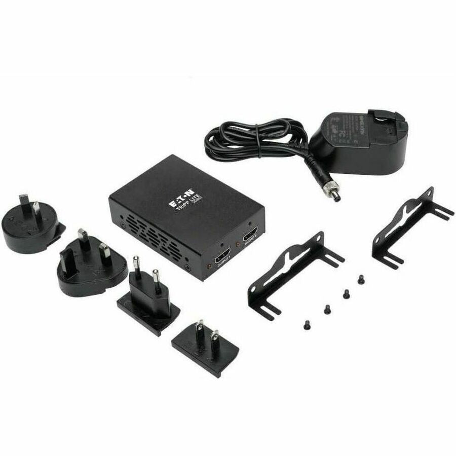 Eaton Tripp Lite Series 2-Port HDMI Splitter - HDCP 2.2, 4K @ 60 Hz, HDR, TAA — B118-002-UHD-2