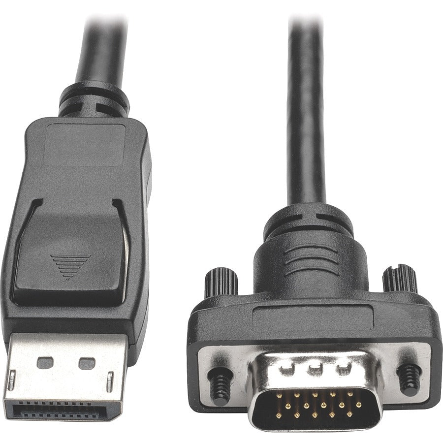 Eaton Tripp Lite Series DisplayPort 1.2 to VGA Active Adapter Cable (DP with Latches to HD15 M/M), 10 ft. (3.1 m), TAA — P581-010-VGA-V2