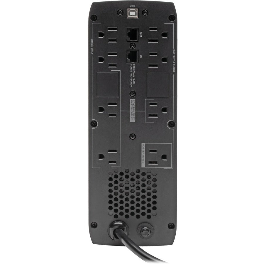 Eaton Tripp Lite Series Line-Interactive UPS with USB and 8 Outlets - 120V, 1000VA, 600W, 50/60 Hz, AVR, ECO Series — ECO1000LCD