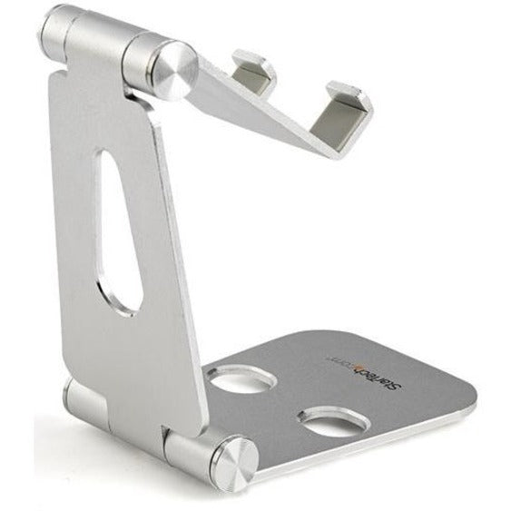 StarTech.com Phone and Tablet Stand - Foldable Universal Mobile Device Holder - Smartphones/Tablets - Adjustable Cell Phone Stand for Desk — USPTLSTND