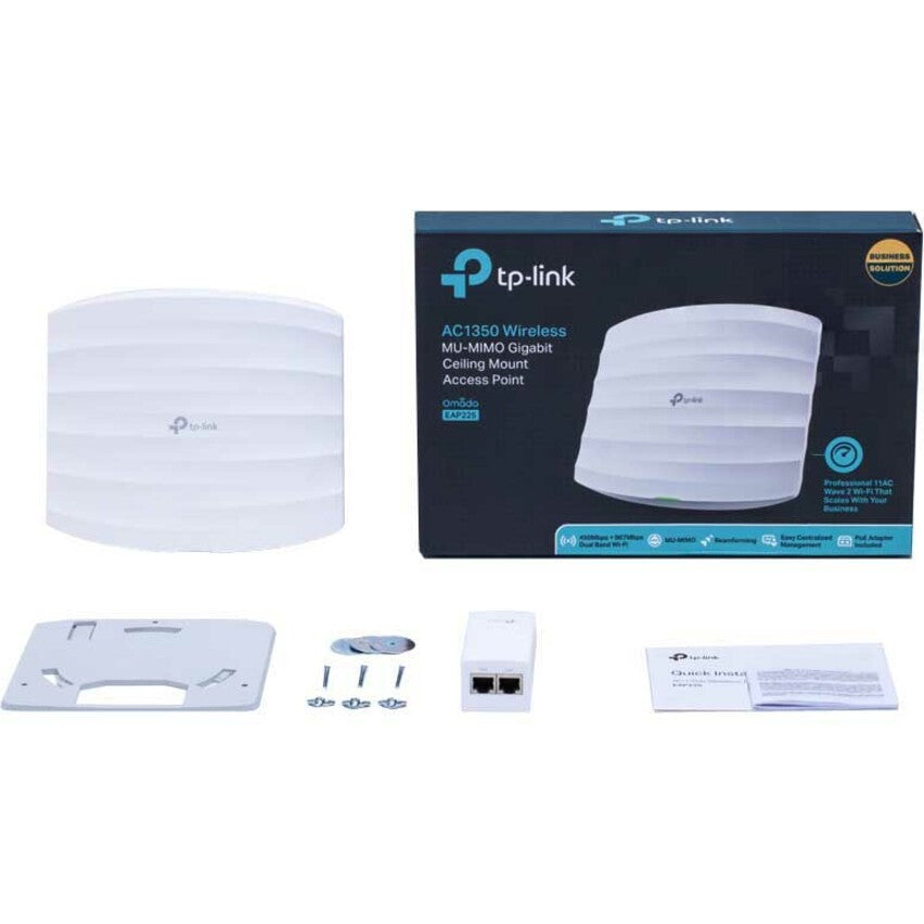 TP-Link EAP225 Dual Band IEEE 802.11ac 1.32 Gbit/s Wireless Access Point - Indoor — EAP225