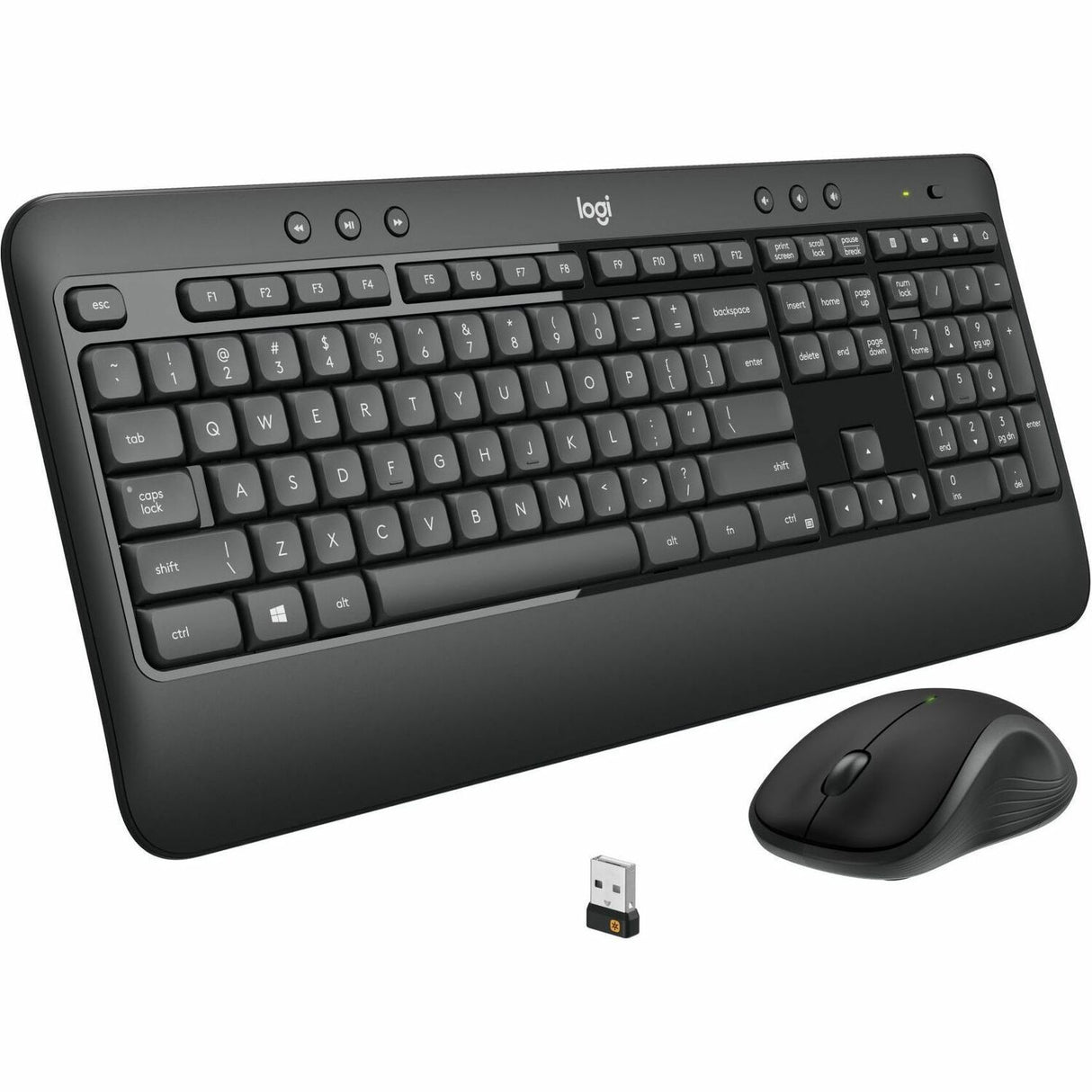 Logitech MK540 Advanced Wireless Keyboard and Mouse Combo for Windows, 2.4 GHz Unifying USB-Receiver — 920-008671
