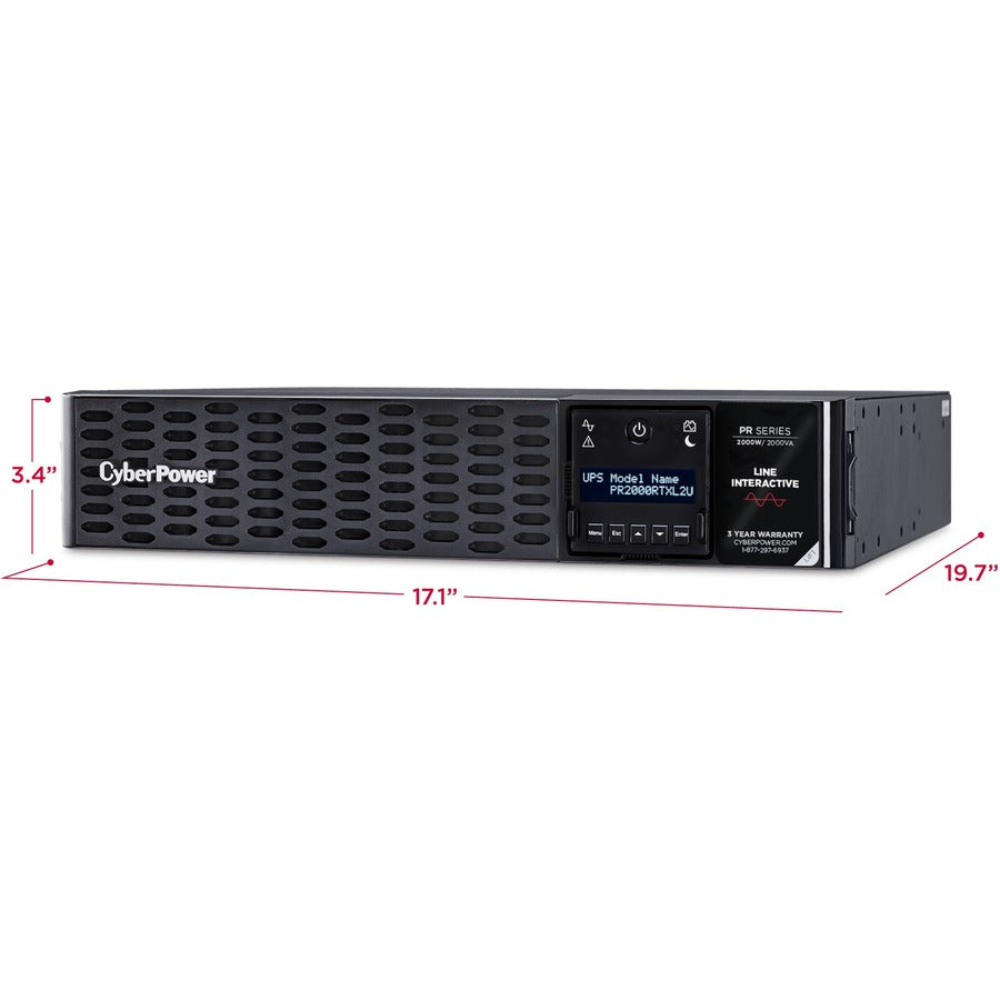 CyberPower PR2000RTXL2UTAA TAA Compliant UPS System — PR2000RTXL2UTAA