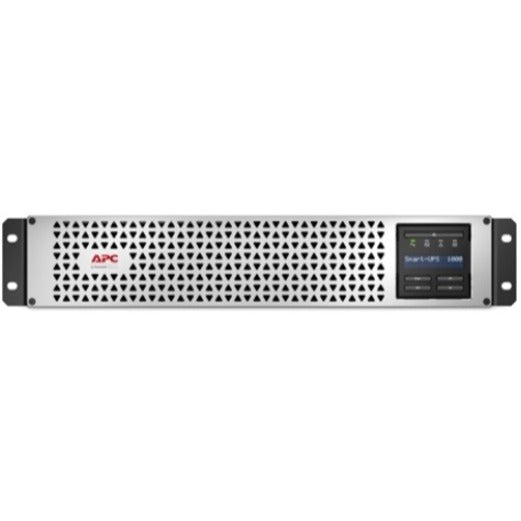 APC Smart-UPS, Line Interactive, 1000VA, Lithium-ion, Rack/Tower, 2U, 120V, 6x NEMA 5-15R outlets, SmartConnect Port+SmartSlot, Short Depth, AVR, LCD — SMTL1000RM2UC